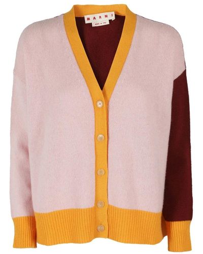 Marni Stilvolle strickjacke pullover - Pink