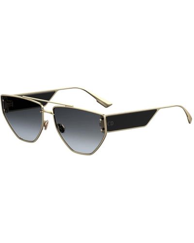 Dior Gold/grau braun getönte sonnenbrille - Schwarz