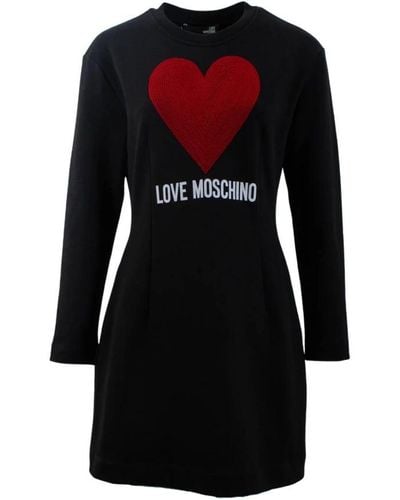 Love Moschino Knitted Dresses - Black