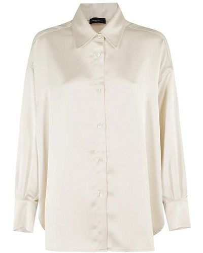Roberto Collina Stilvolles hemd für männer - Weiß
