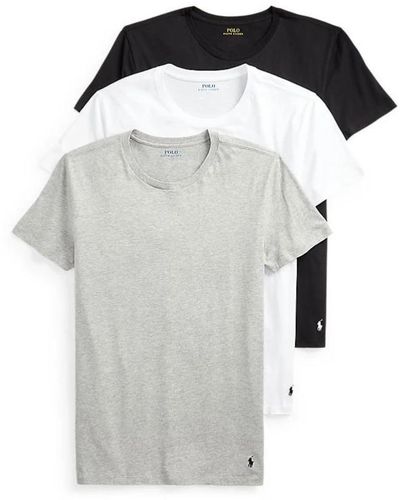 Ralph Lauren Basis baumwoll t-shirt set - Schwarz