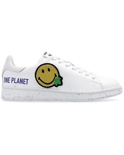 DSquared² Leder smiley sneakers - Weiß