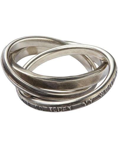 Werkstatt:münchen Silber 925 ring set - Mettallic
