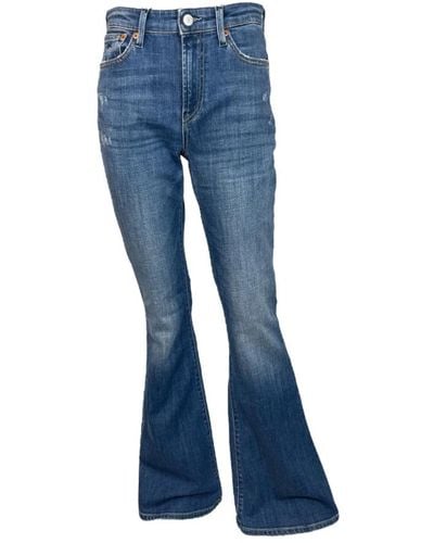 Denham Bootcut stretch denim jeans mid - Azul