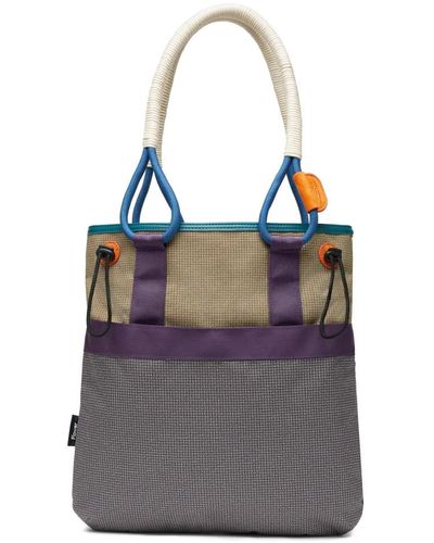 Flower Mountain Tote Bags - Gray