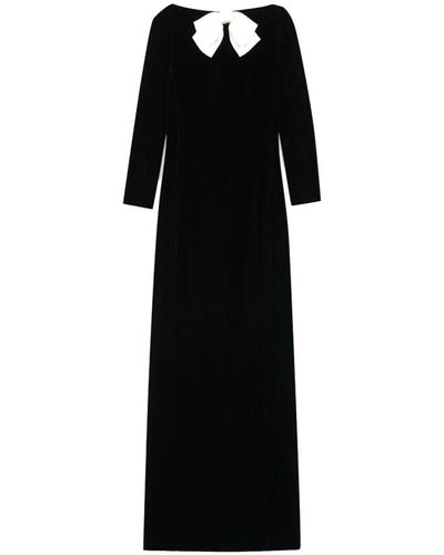 Saint Laurent Vestido maxi diario - Negro