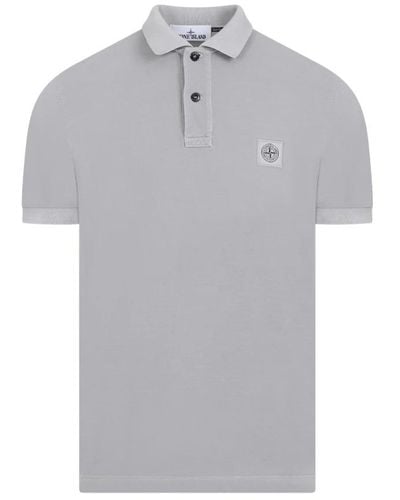 Stone Island Polo Shirts - Grey