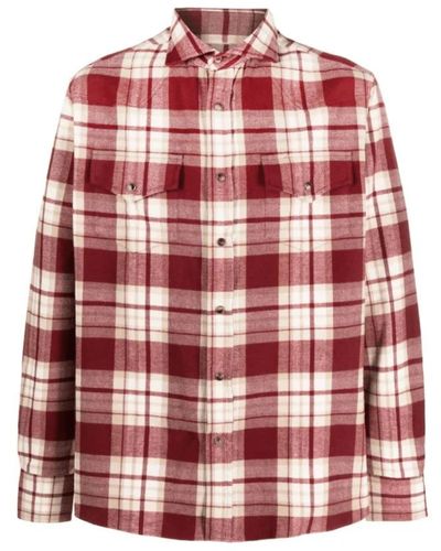 Brunello Cucinelli Casual Shirts - Red