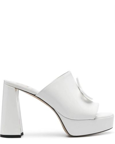 Patou Shoes > heels > heeled mules - Blanc