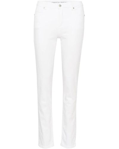 My Essential Wardrobe Slim-fit trousers - Blanco
