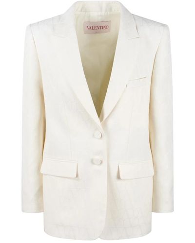 Valentino Garavani Iconographe crepe couture blazer - Weiß
