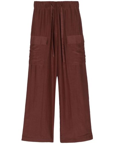 Semicouture Wide Trousers - Purple