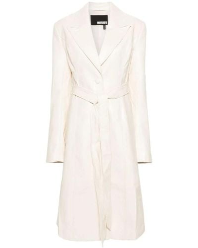 ROTATE BIRGER CHRISTENSEN Coats > belted coats - Blanc
