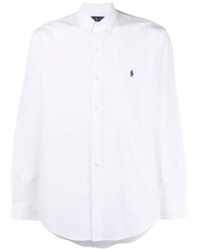 Ralph Lauren Weiße noos hemd für männer