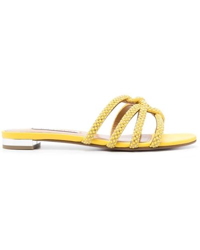 Aquazzura Flat Sandals - Gelb