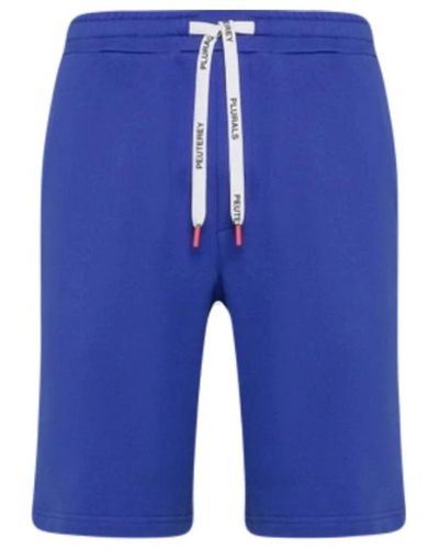 Peuterey Blaue baumwoll-bermuda-shorts
