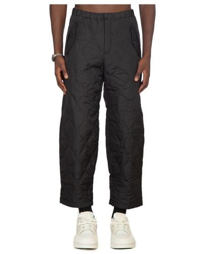 Taion Trousers > cropped trousers - Noir