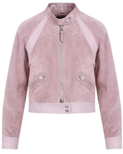 Tom Ford Leather Jackets - Pink