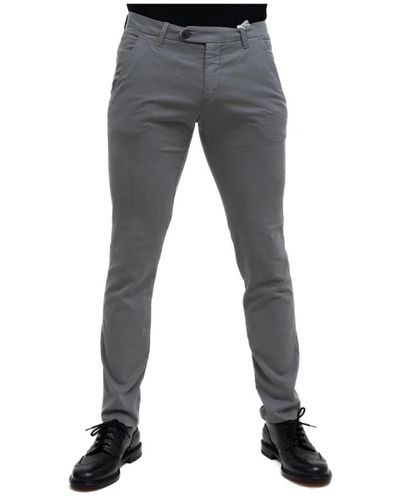 Roy Rogers Trousers > slim-fit trousers - Gris