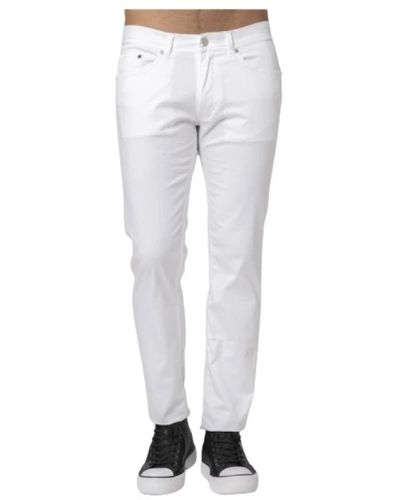Karl Lagerfeld Jeans slim fit in cotone bianco - Grigio