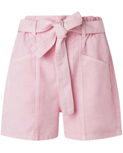 Pepe Jeans Hohe taille lässige shorts - Pink