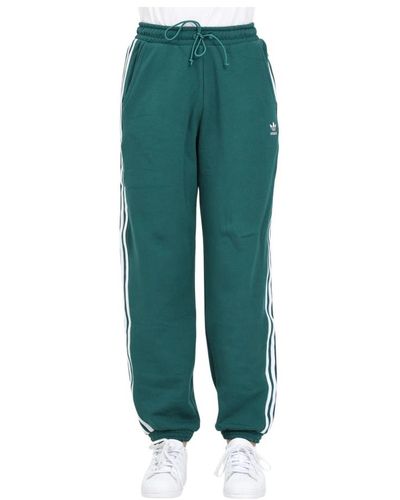 adidas Originals Pantaloni jogger verdi con logo ricamato - Verde