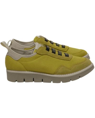 Pànchic Gelbe mesh slip on sneakers - Grün