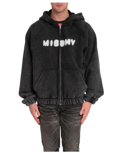 MISBHV Stylischer zip-up hoodie - Schwarz