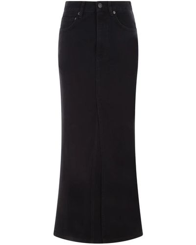 Balenciaga Denim Skirts - Black