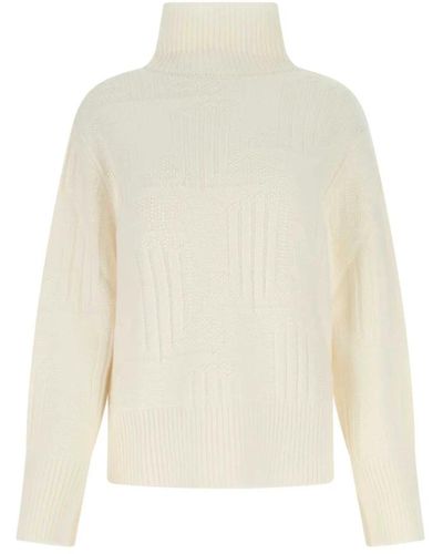 Lanvin Avorio cashmere maglione oversize - Bianco