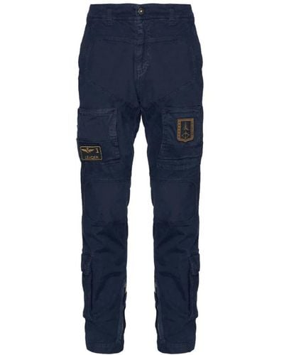 Aeronautica Militare Gerade Jeans - Blau