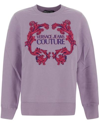 Versace Baumwoll logo sweatshirt - Lila