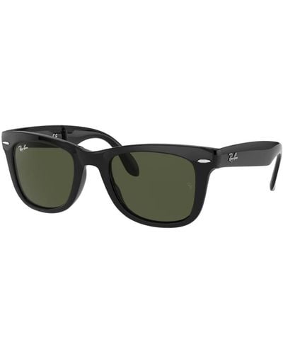 Ray-Ban Rb4105 occhiali da sole wayfarer pieghevole classico polarizzato wayfarer pieghevole classico polarizzato - Verde