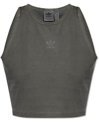 adidas Originals Top mit logo - Grau