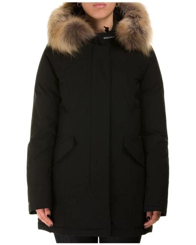 Woolrich Parka di lusso in arctic raccoon - Nero