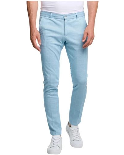 Zuitable Trousers > slim-fit trousers - Bleu