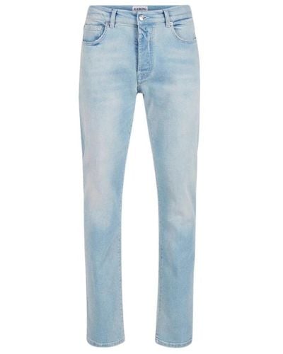 Iceberg Logo slim fit jeans - Blu
