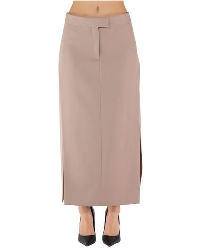 The Attico Maxi Skirts - Brown