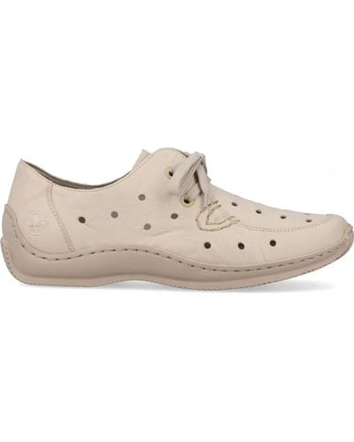 Rieker Laced Shoes - Natural