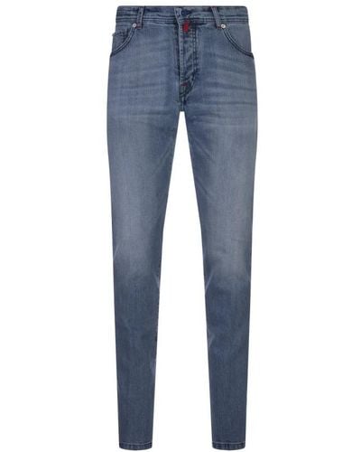 Kiton Slim-Fit Jeans - Blue