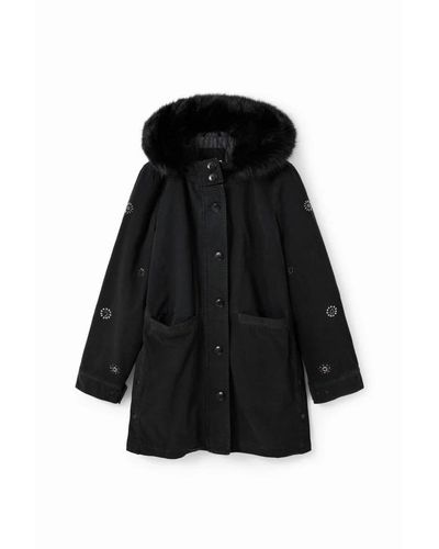 Desigual Winter Jackets - Black