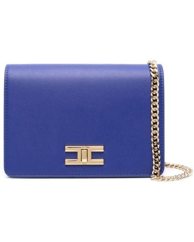 Elisabetta Franchi Shoulder Bags - Blue