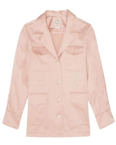 Ines De La Fressange Paris Neva jacket in cotton satin - Pink