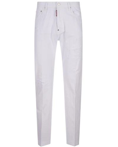 DSquared² Slim-Fit Jeans - White