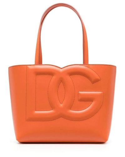 Dolce & Gabbana Tote Bags - Orange