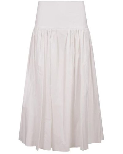 MSGM Midi Skirts - White