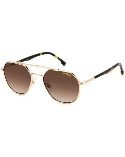 Carrera Gafas de sol gold havana con lentes marrón shaded