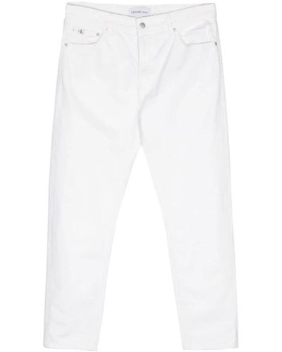 Calvin Klein Straight Jeans - White