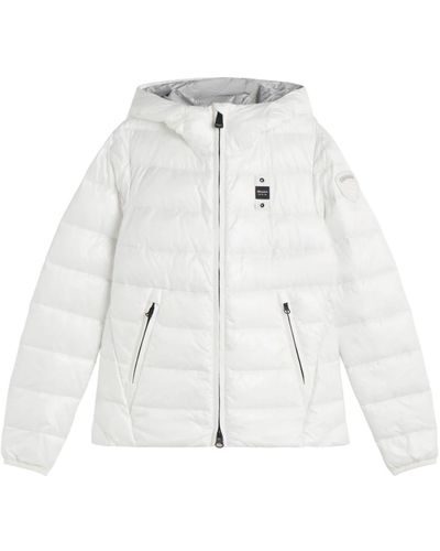 Blauer Winter jackets - Weiß