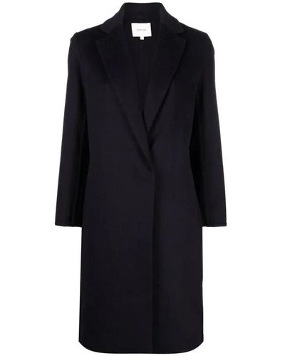 Vince Double-Breasted Coats - Black